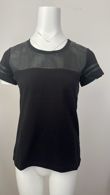 Black T Shirt With PU Patch