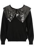 Mix pack Sequin Bow Trim Round Neck Jumper