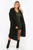 Longline Black Borg Teddy Coat