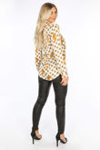 Tiger Print Blouse In White