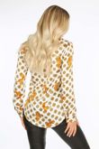 Tiger Print Blouse In White