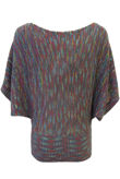 Multicolour Fine Knit Bat Wing Jumper 