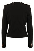 Black Multiway Zipped Jacket 
