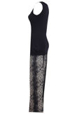 Navy Zip Detail Top & Snake Print Loungewear Set
