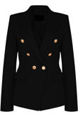 Black Double Breasted Tailored Blazer