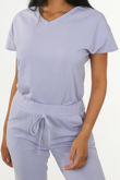 Lilac Sleeve Boxy Loungewear set