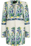 White Printed Blazer