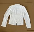 White Tailored Single Button Blazer