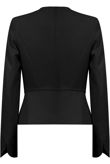 Black Collarless Blazer 