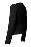 Black Collarless Blazer 