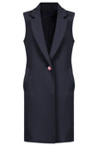 Navy Tailored Double Breast Gilet Coats