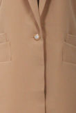Camel Tailored Double Breast Gilet Coats