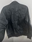 Black Biker Jacket with Pocket in Sleeve