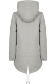 Grey Cotton Hooded Field Coat