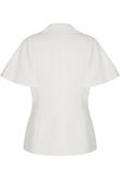 White Short Sleeves Blazers