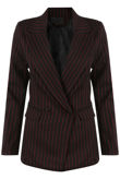 Red Stripes Double Breast Blazer