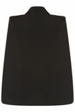 Black Double Breast Cape Coat