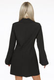 Black Asymmetric Blazer Dress