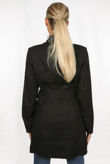  Knitted Double Breast Belted Coat
