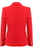 Single Button Cross Blazer