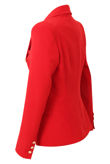 Single Button Cross Blazer