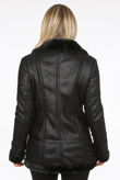 Black Oversized Aviator Jacket