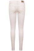 Cream Thread Patch Detail Skinny Jeans