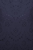 Navy Cotton Broderie Tops 