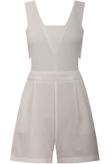 White Side Cut Out Playsuit