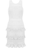 Bubble Textured Layered Lace Dress 