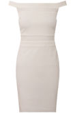 Off The Shoulder Bardot Netted Bodycon Dress