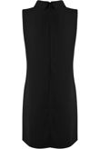 Black Tab Neck Cut Out Shift Dress 