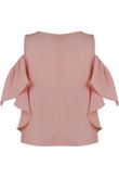 Rose Cold Shoulder Crop Top