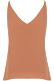 Camel Ring Plunge Neck Cami
