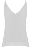 White Ring Plunge Neck Cami