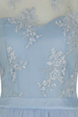 Netted Floral Crochet Open Back Shift Dress
