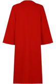 Red Front Button Up Long Coat