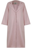 Rose Front Button Up Long Coat 