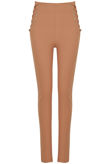 Camel Laced Up High Waist Pants