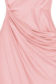 Rose Satin Wrap Bodycon Dress