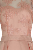 Bridal Satin Embroidered Maxi Dress