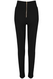 Black Zip Up Skinny Pants