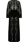 Black Long Sleeve Sheer Lace Dress
