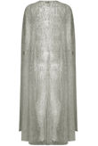 Grey Glitter Embellished Cape