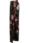 Black Floral Wide Legs Trouser 