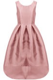 Rose Organza Dip Back Prom Dress