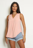 Pink Front Pleat blouse