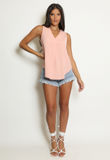 Pink Front Pleat blouse