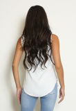 White Front Pleat blouse