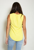 Yellow Front Pleat blouse